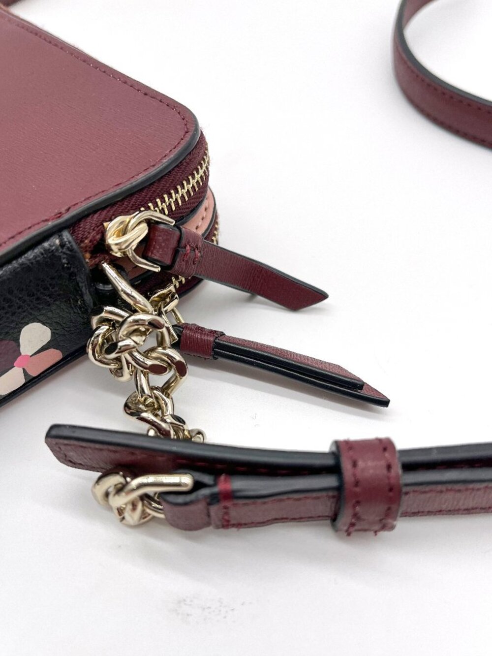 Kate Spade Dog Crossbody Bag Pink Burgundy Novelty Purse - Picture 3 of 11